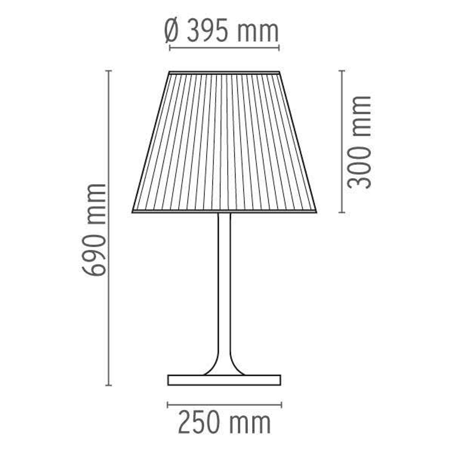 KTribe T2 Dimmer Table Lamp Include Shade