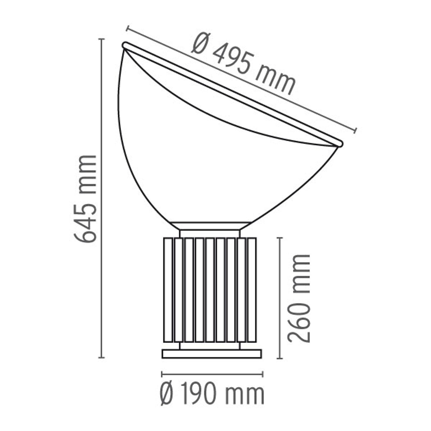 Taccia LED Table or Floor Lamp