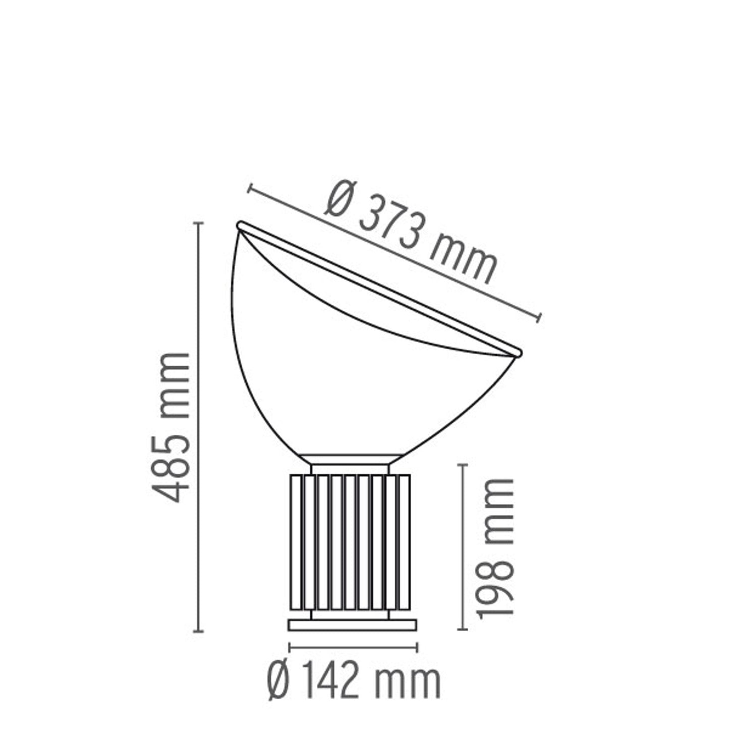 Taccia Small LED Table or Floor Lamp