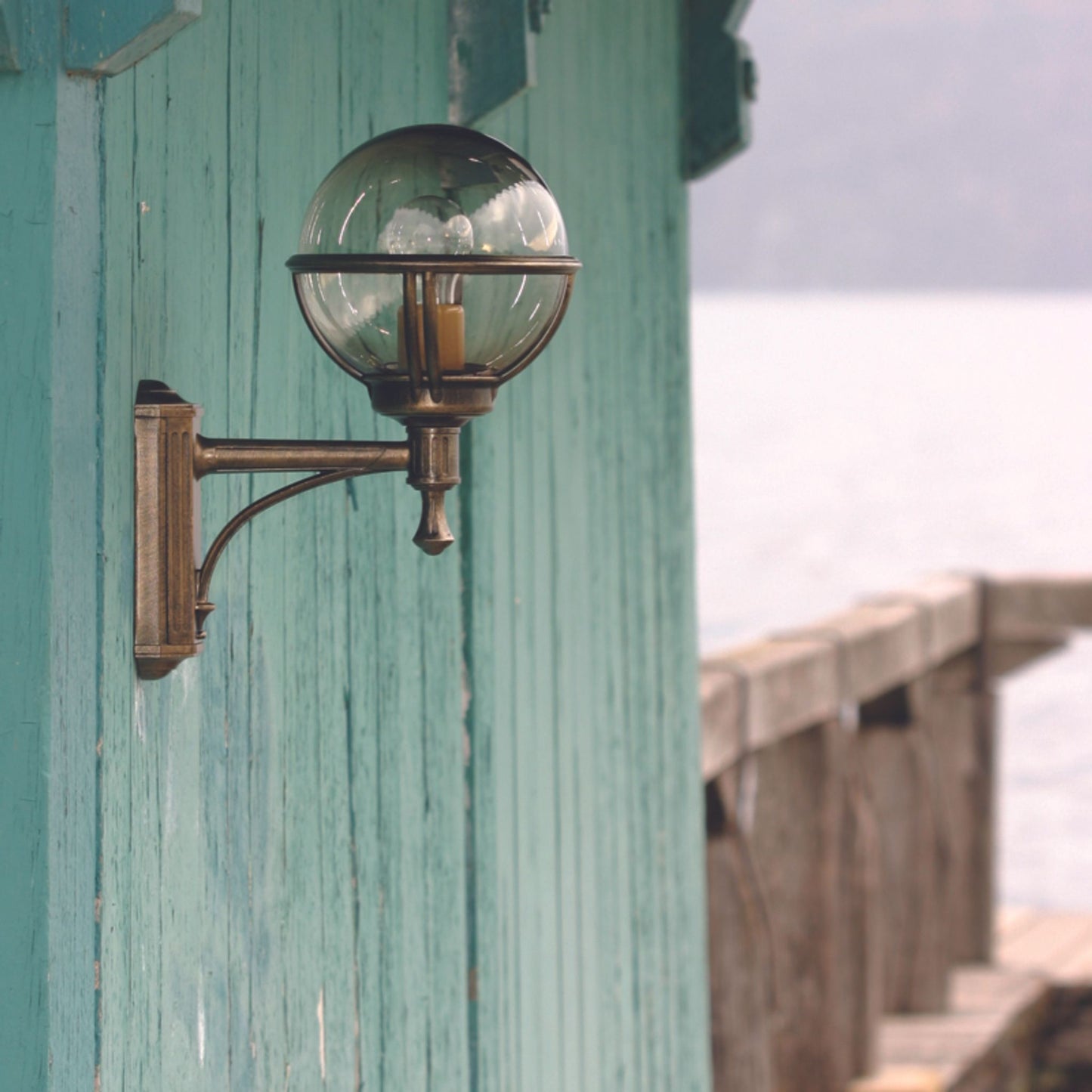 Boreal Model 3 Wall Light with Smoked Glass & Cast Aluminium