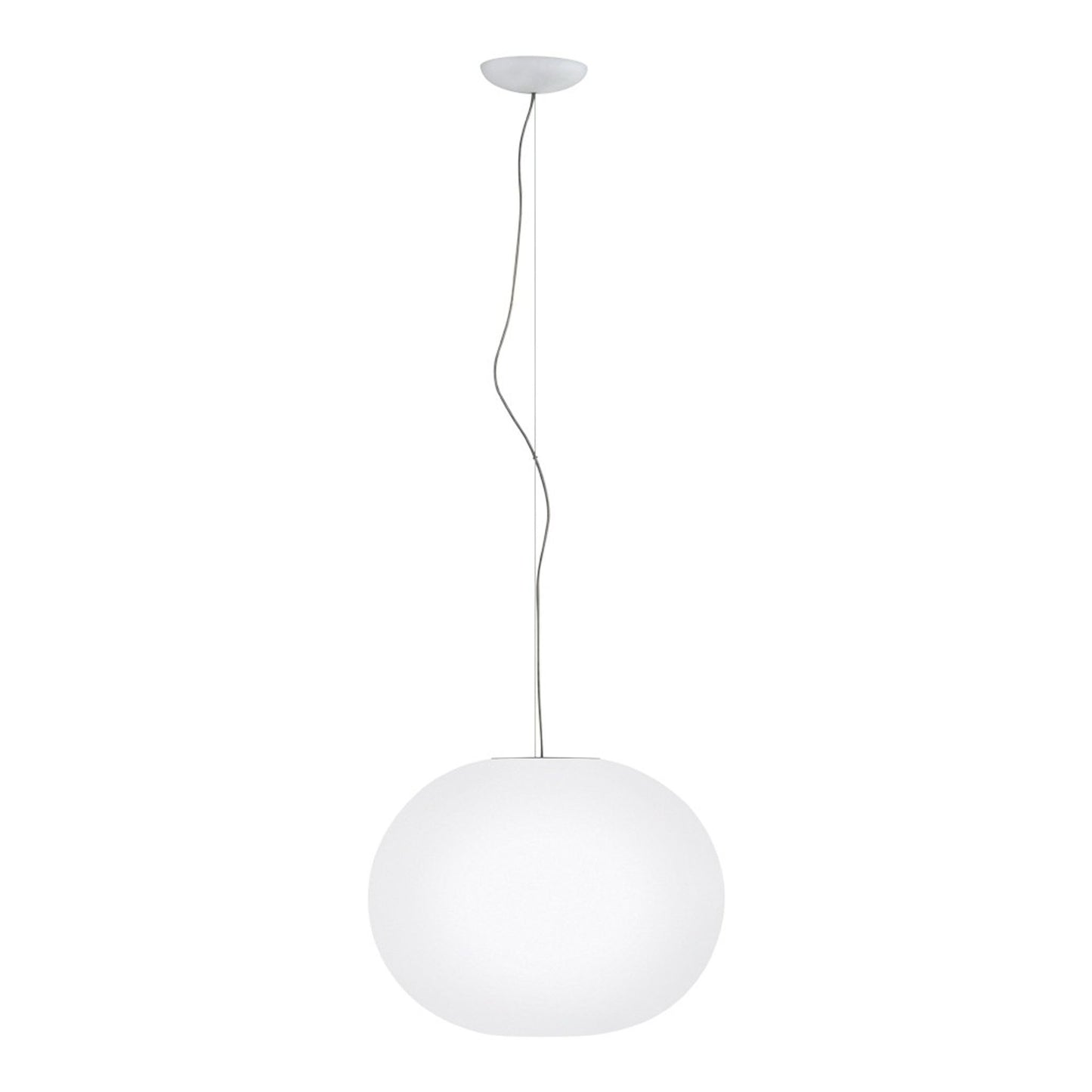 Glo-Ball S2 White Blown Glass Pendant