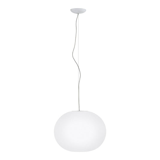 Glo-Ball S2 White Blown Glass Pendant