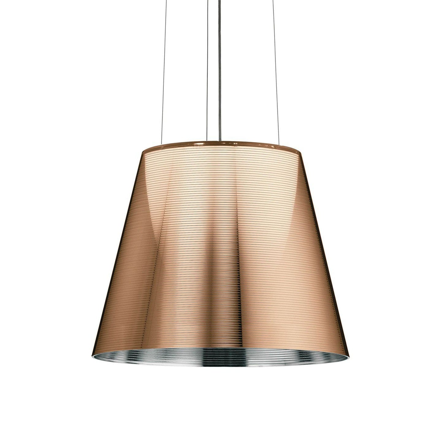 KTribe S2 Medium Pendant with Steel Cable Suspension & Drum style Shade