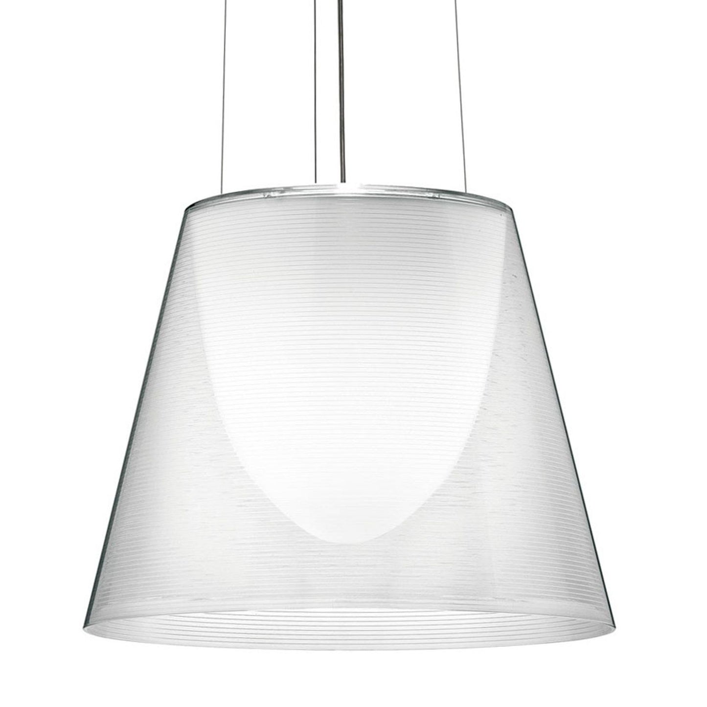 KTribe S2 Medium Pendant with Steel Cable Suspension & Drum style Shade