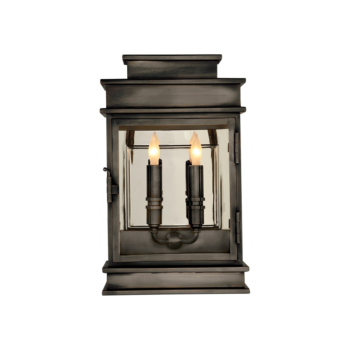 Linear Short Clear Glass Wall Lantern