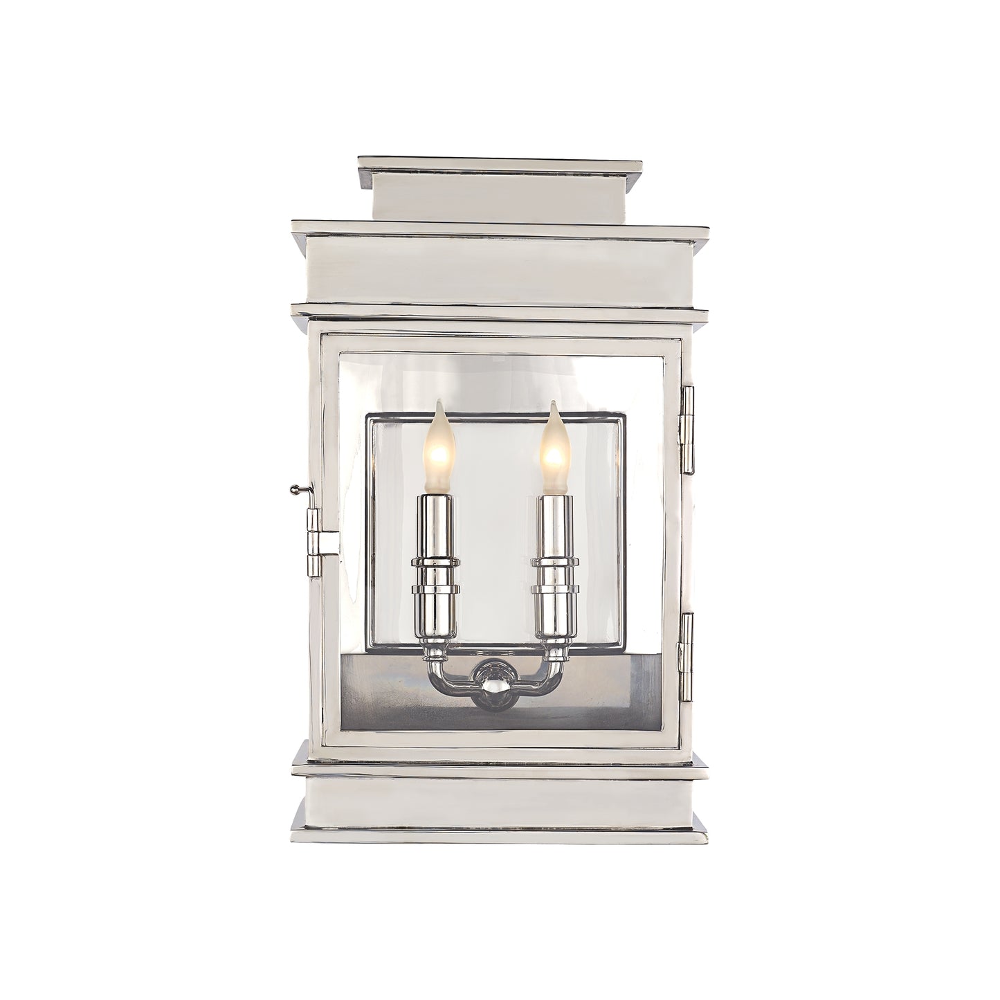 Linear Short Clear Glass Wall Lantern