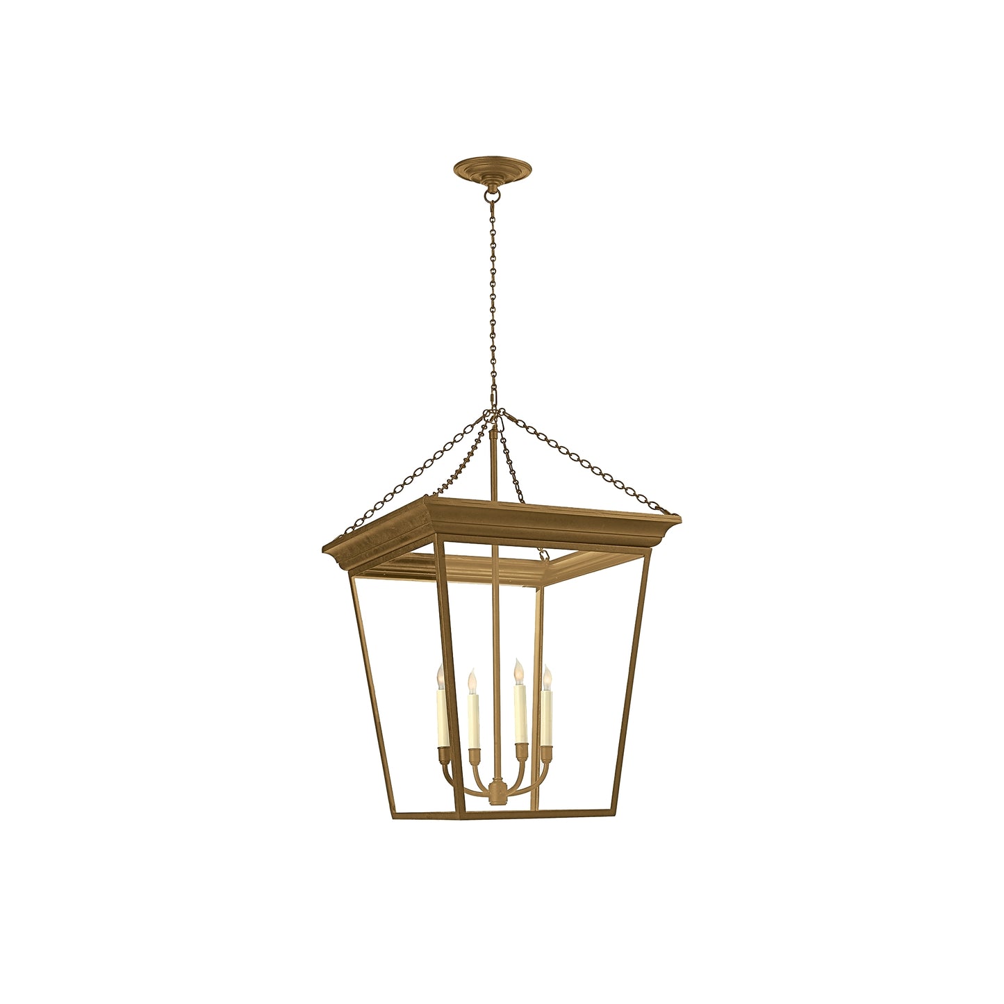 Cornice Large Clear Glass Pendant Lantern