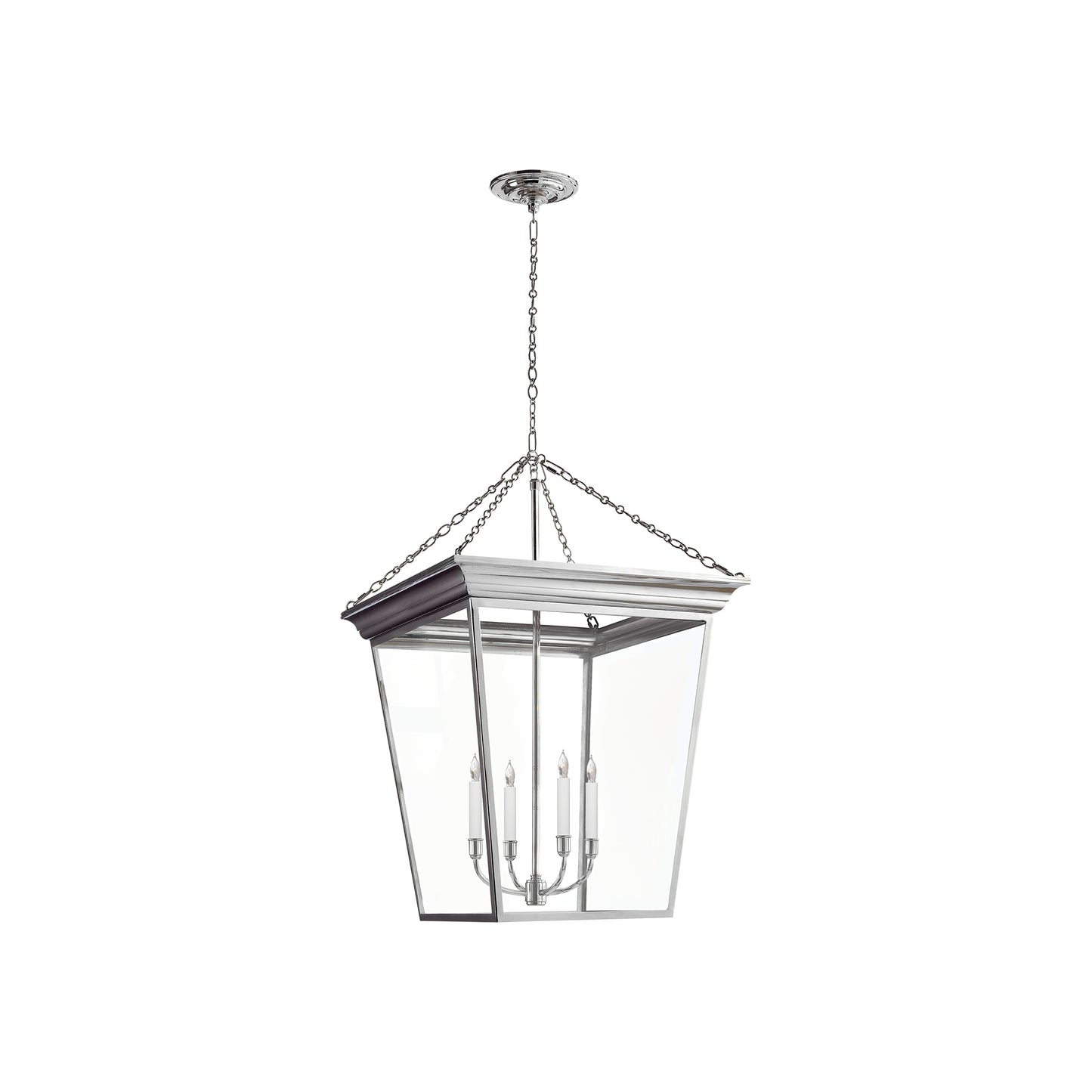 Cornice Large Clear Glass Pendant Lantern