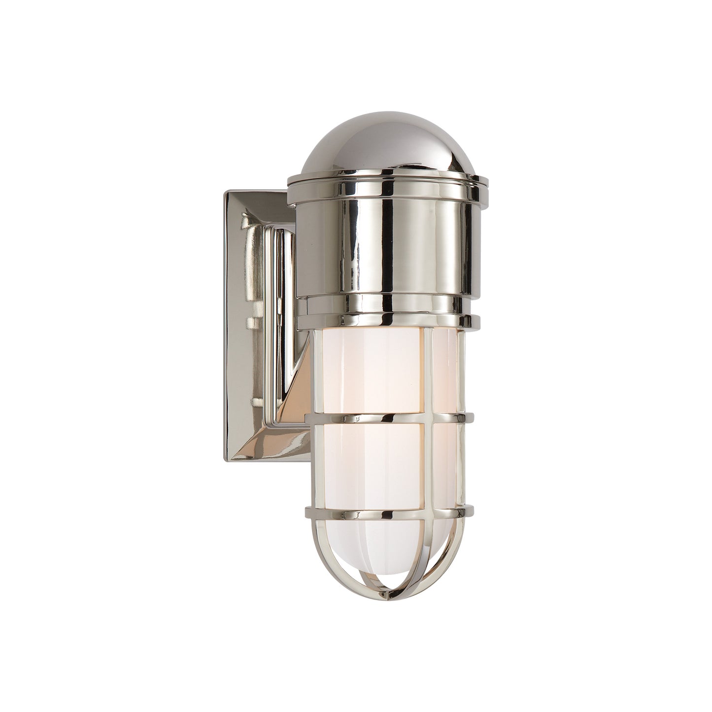 Marine White Glass Wall Light