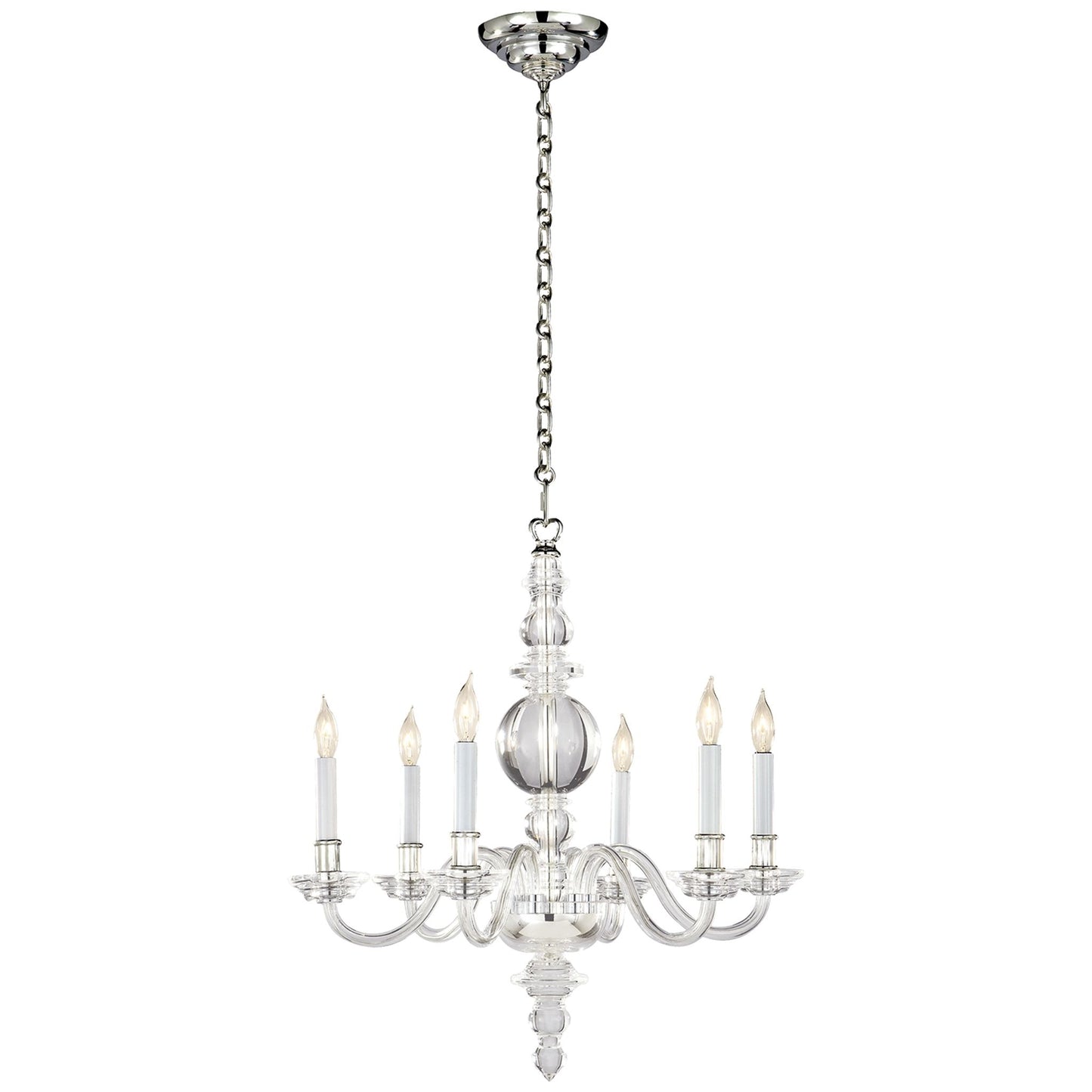 George ll Small 6-Light Chandelier