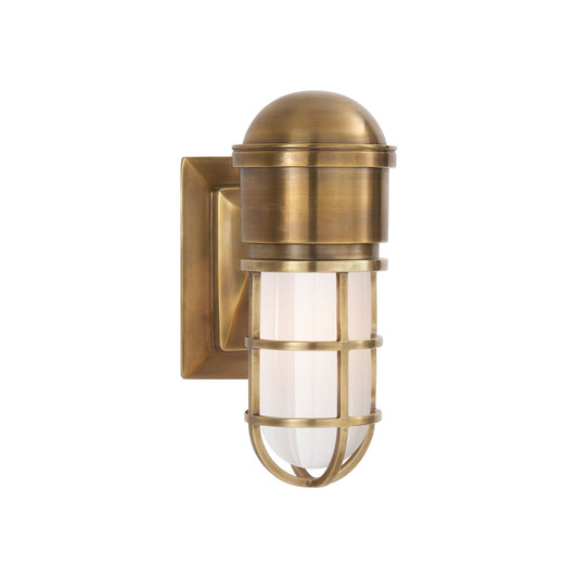 Marine White Glass Wall Light