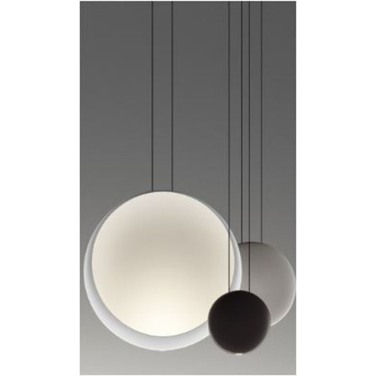 Cosmos Three-Light Sculptural LED Pendant with Polycarbonate Diffuser