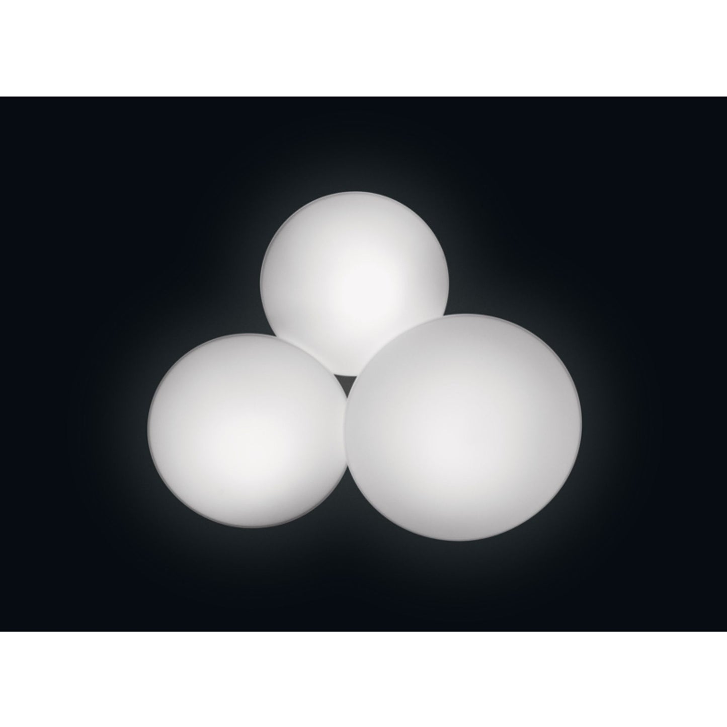 Puck Wall or Ceiling Triple Light White