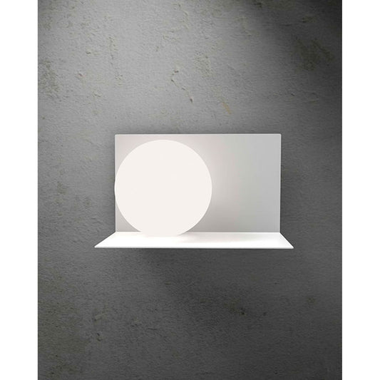 Balance 15x25 DX Wall Light with White Blown Glass