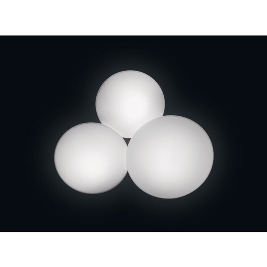 Puck LED Wall or Ceiling Triple Light in White