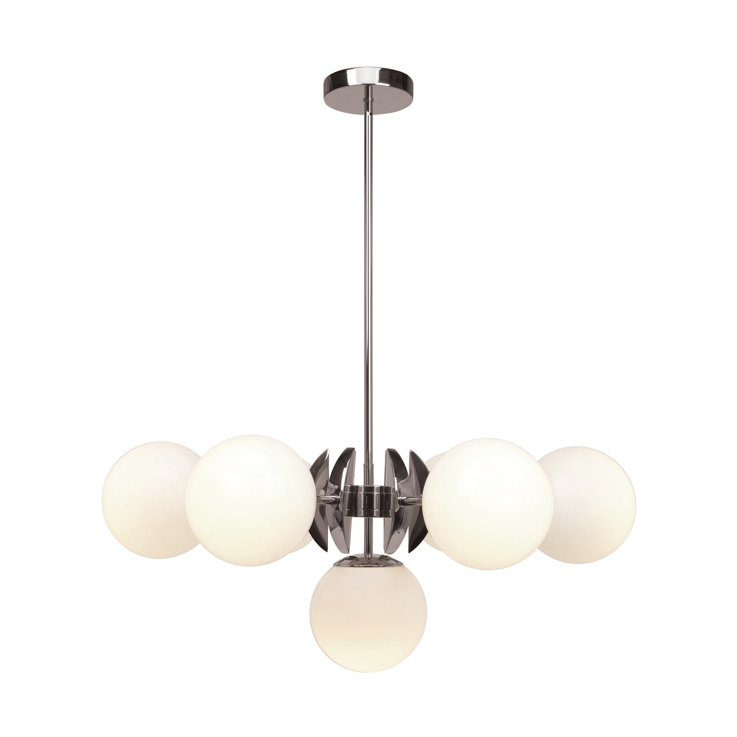 Sixty Seven-Light Pendant with White Glass