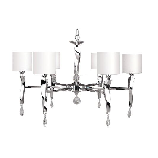 Aire Six-Light Chandelier with Asfour Lead Crystal