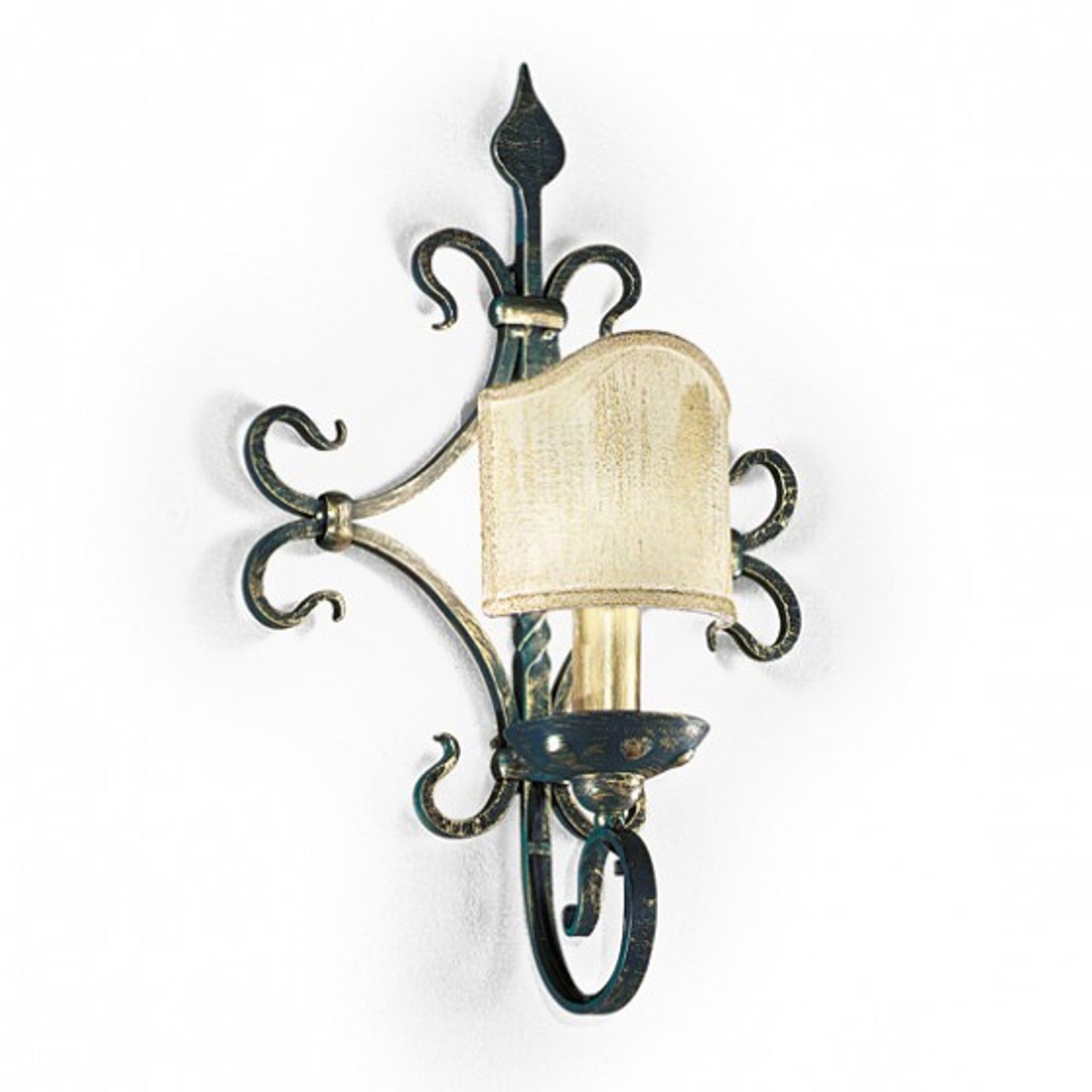 Lancia Twisted Metal Wall Light with Details