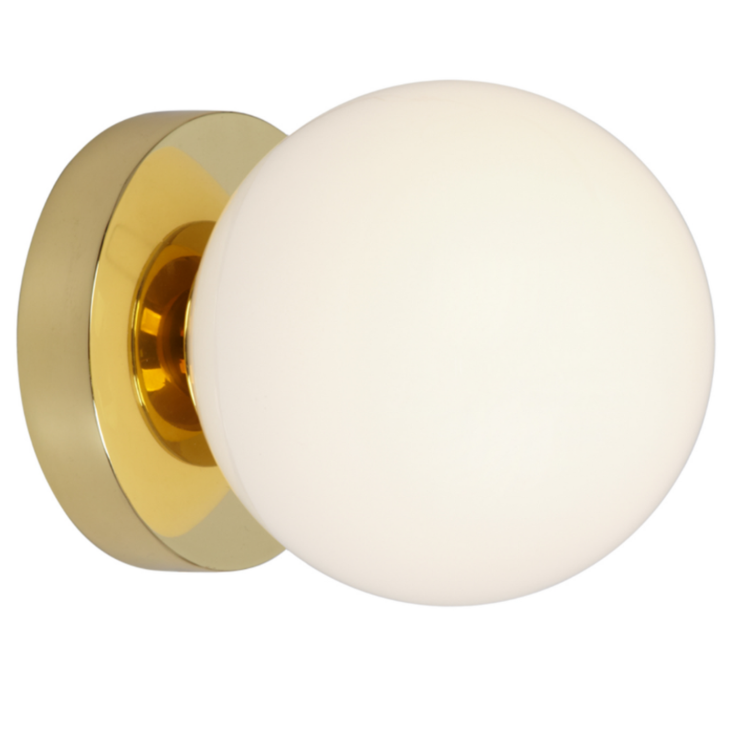 Sixty Decorative Wall Light with White Glass