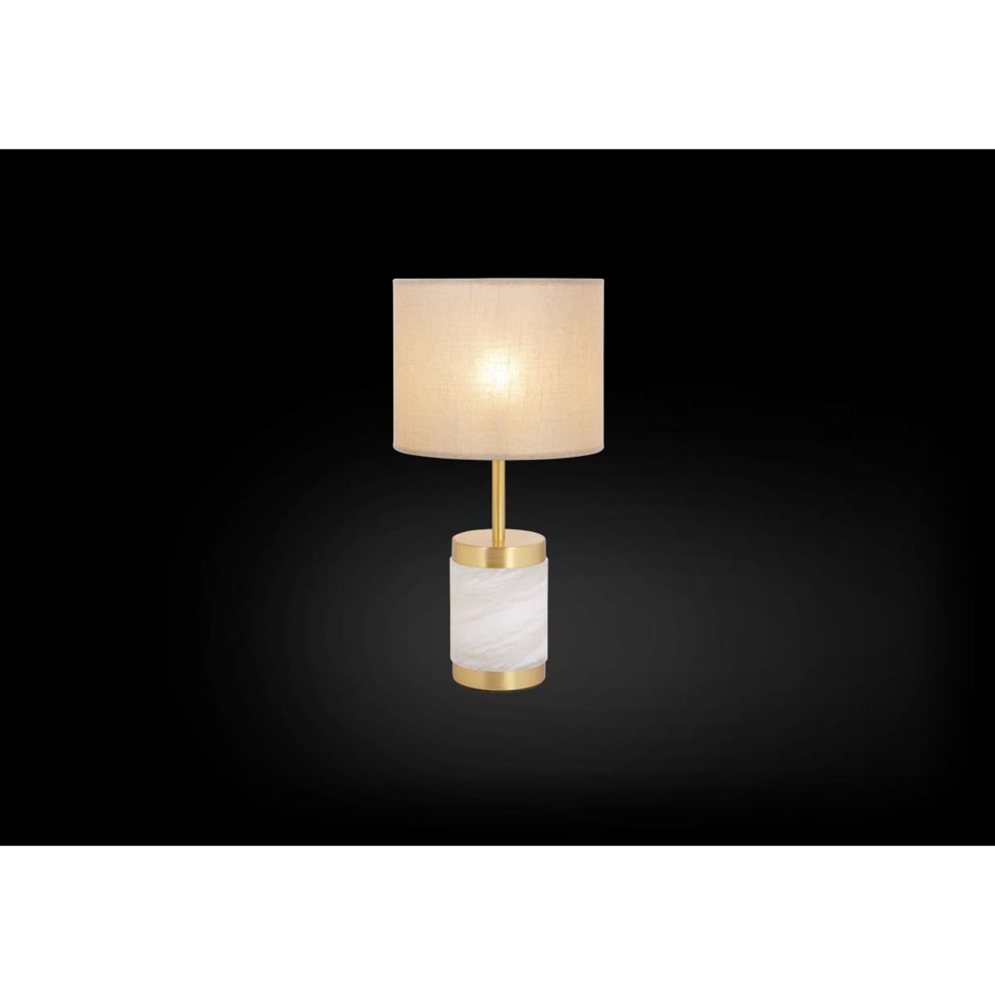 Stones Small Table Lamp Without Shade with Natural Alabaster