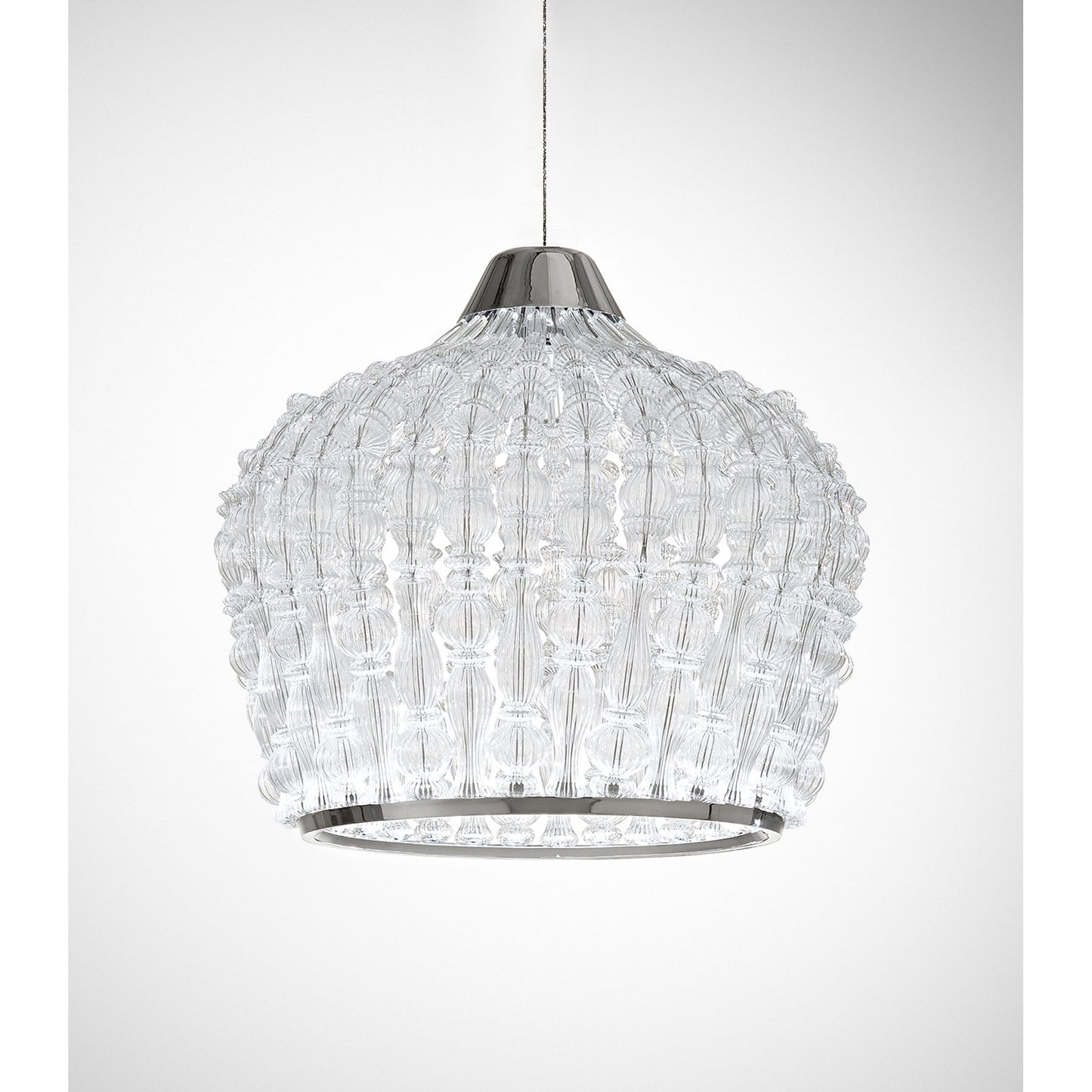 Crowns 491 Small LED Pendant with Blown Glass