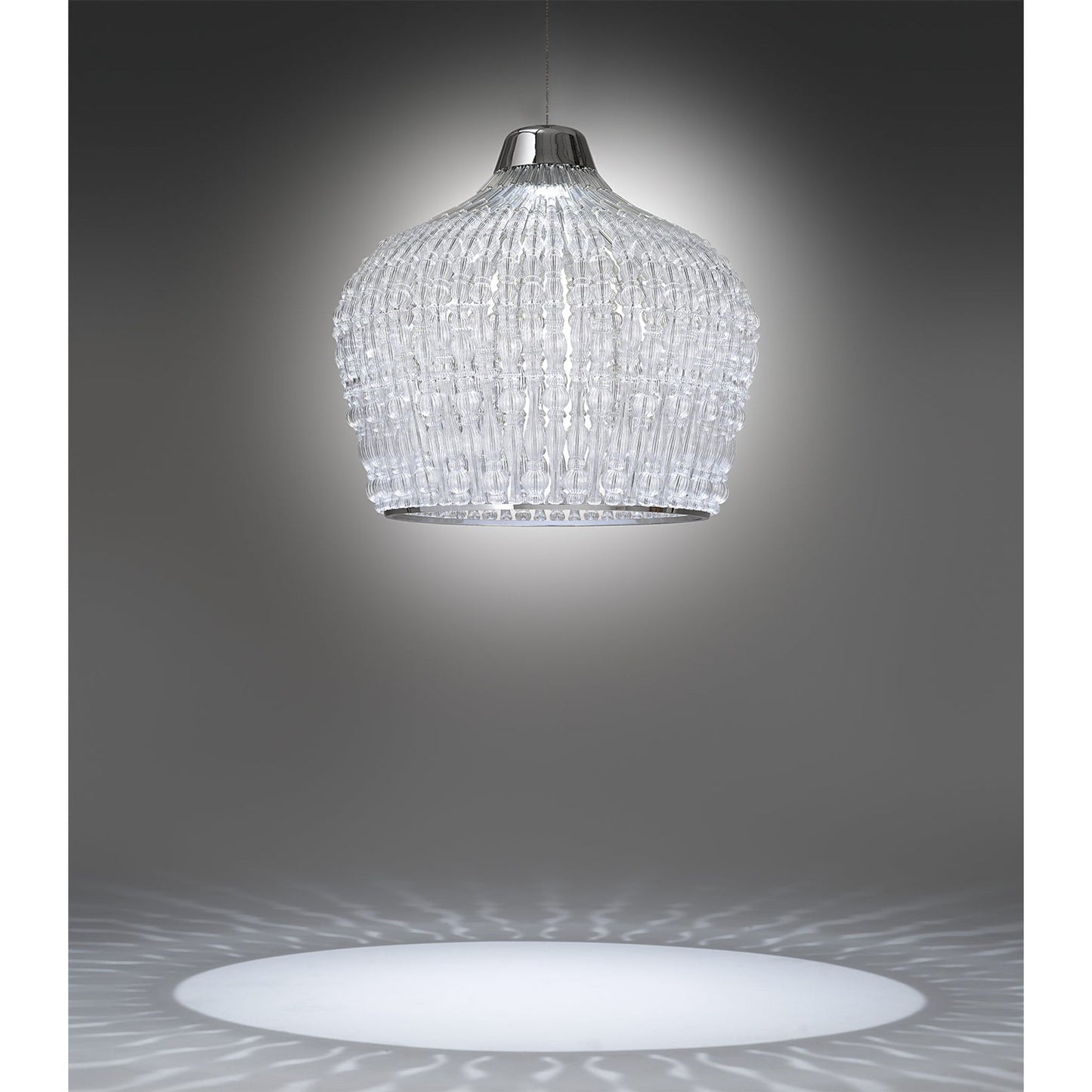 Crowns 491 Large LED Pendant with Blown Glass