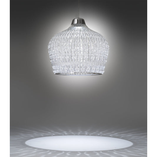 Crowns 491 Large LED Pendant with Blown Glass