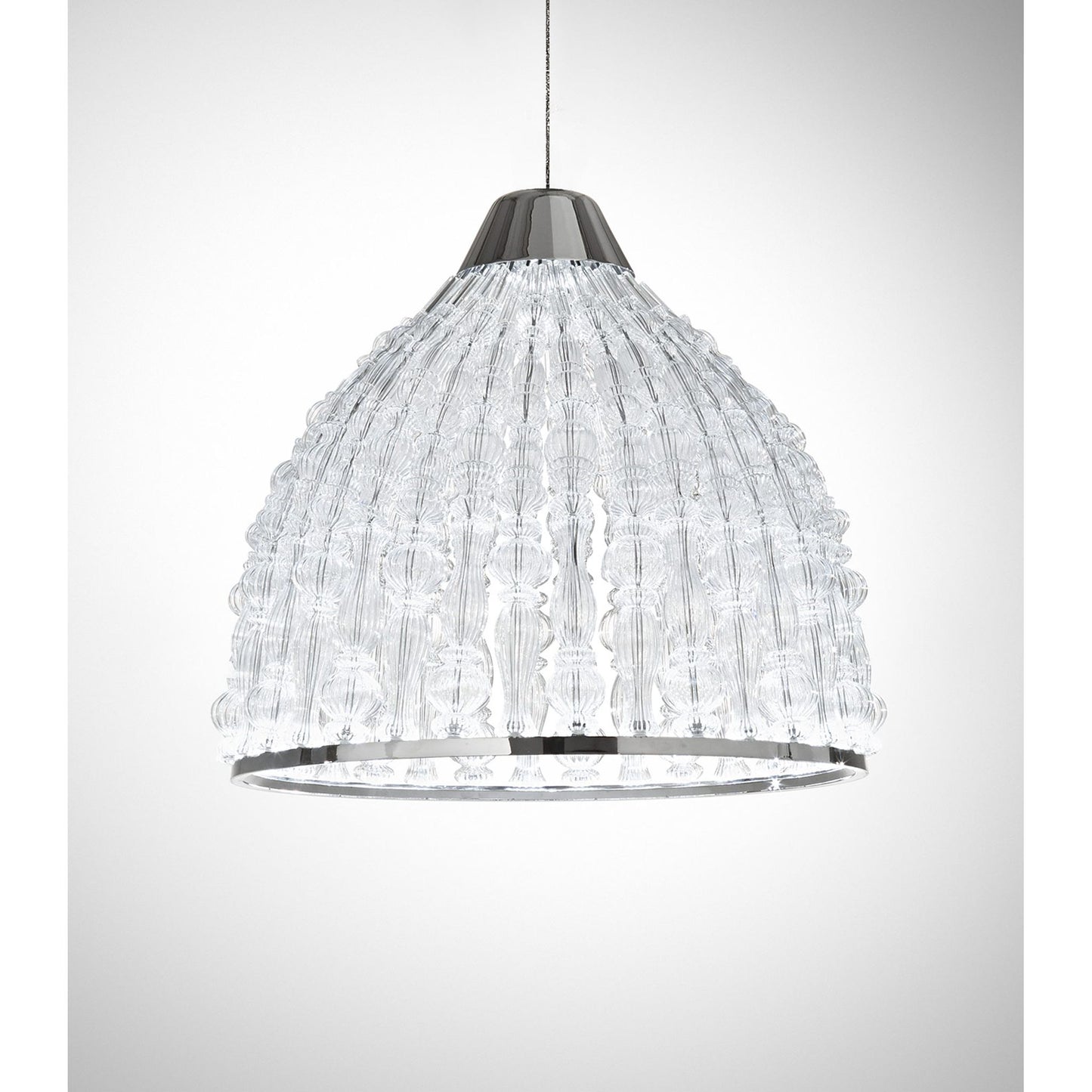 Crowns 492 Small LED Pendant with Blown Glass