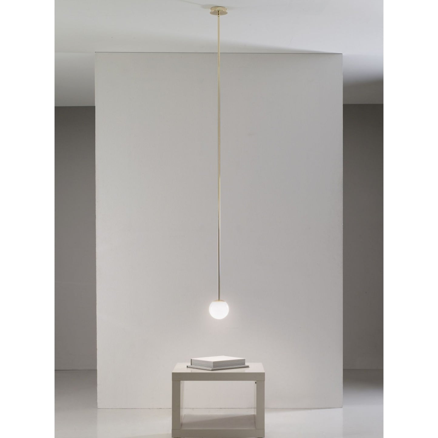 Arch One-Light Pendant with Thin Metal Tubes