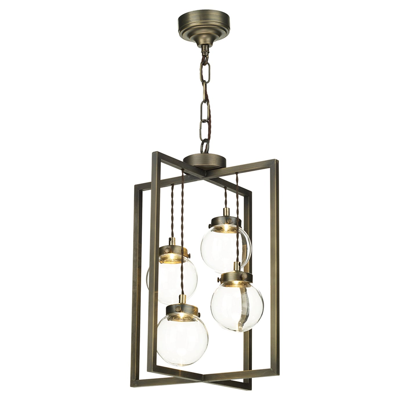 Chiswick Four-Light LED Pendant with Clear Glass