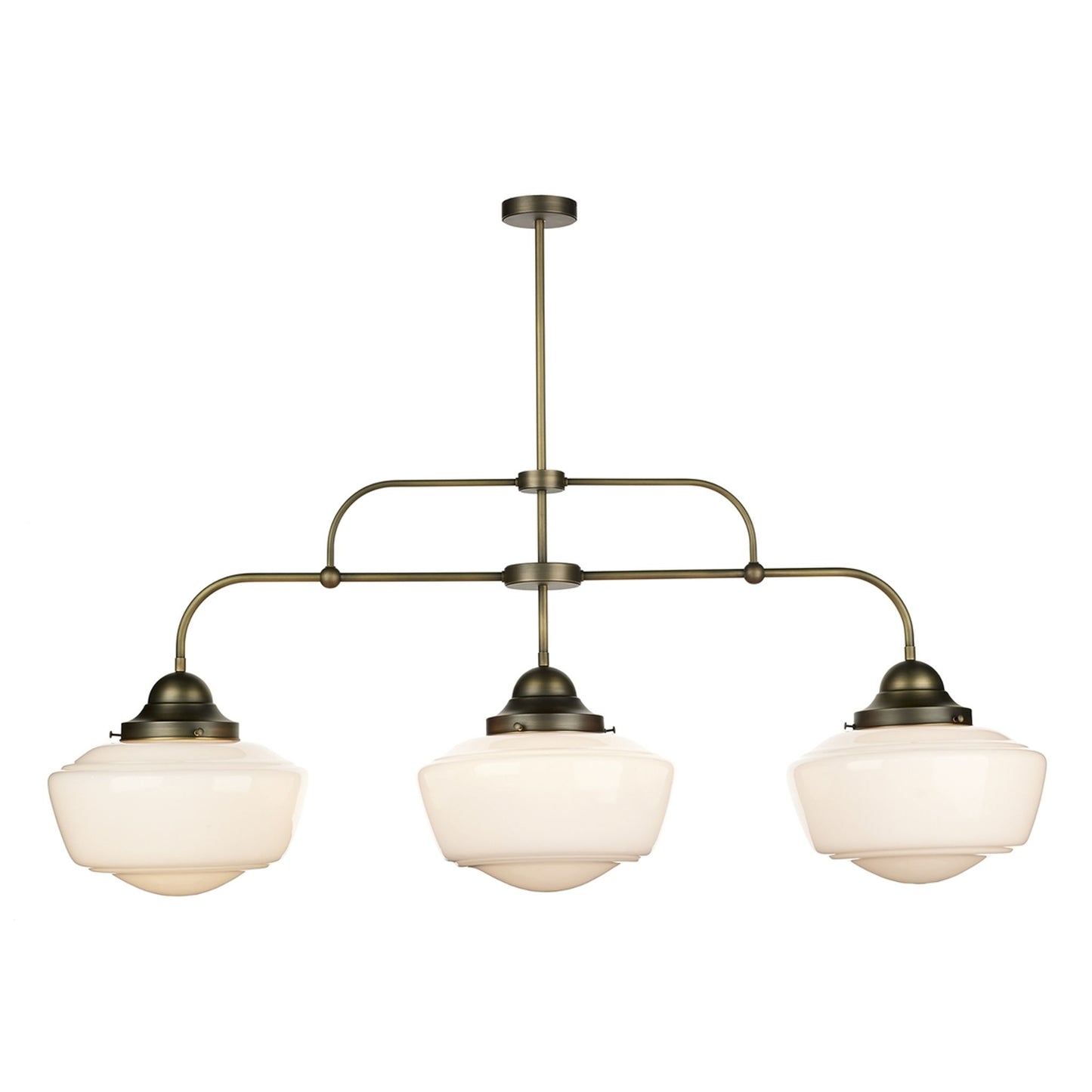 Stowe Three-Light Pendant with Glass Shade