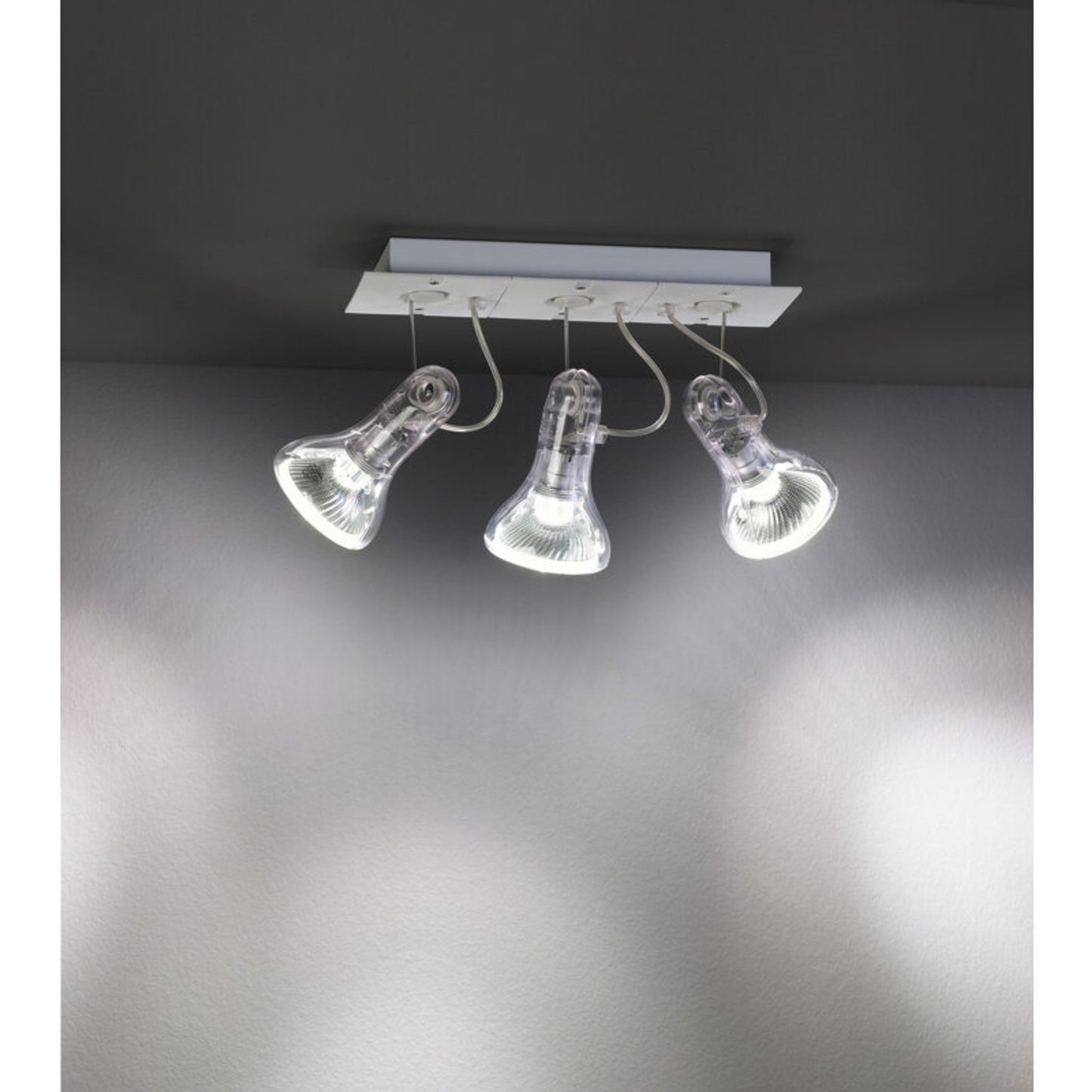 Atlas Recessed Ceiling Spotlight with Transparent Polycarbonate Shade