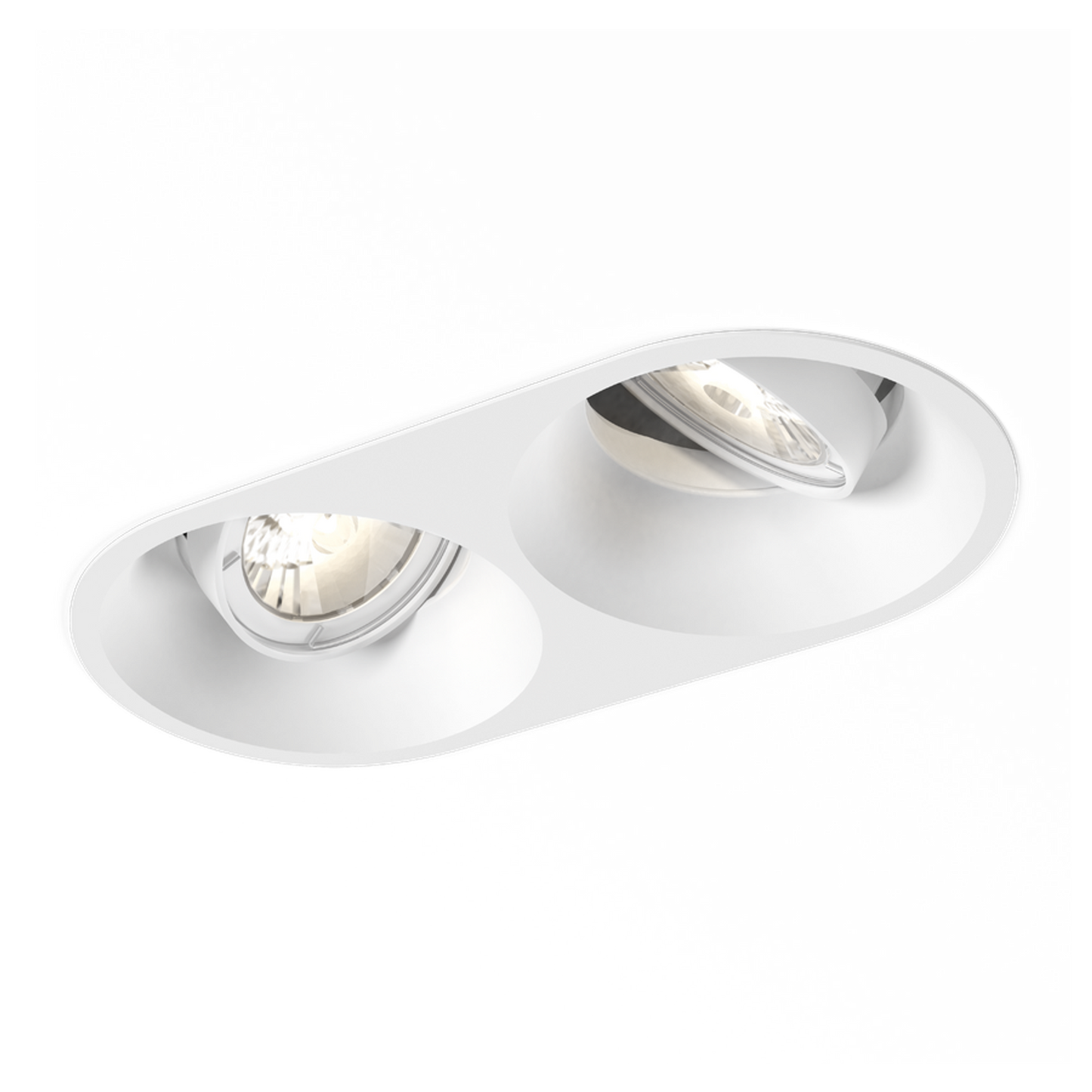 Deep Double Adjustable White Recessed Downlight with Aluminium Powder Coated