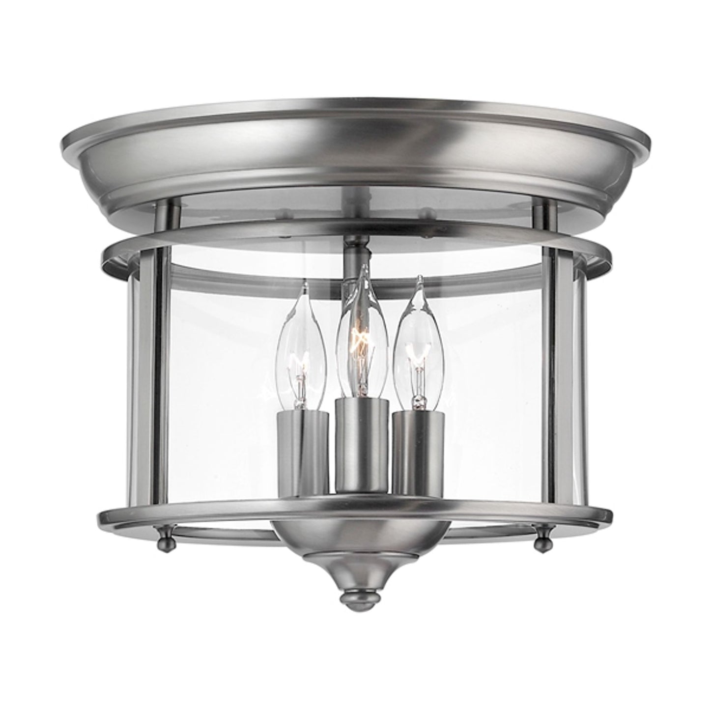 Gentry Clear Glass Flush Mount