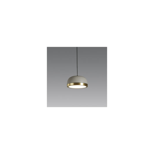 Molly Medium LED Pendant with Brushed Brass Trim