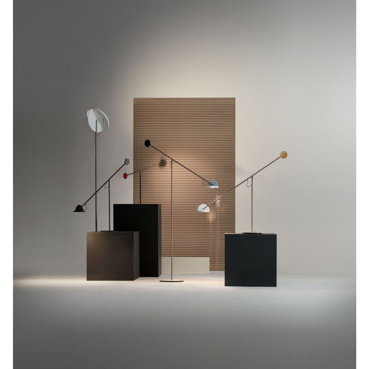 Copernica P Floor Lamp with Lacquered Steel Base