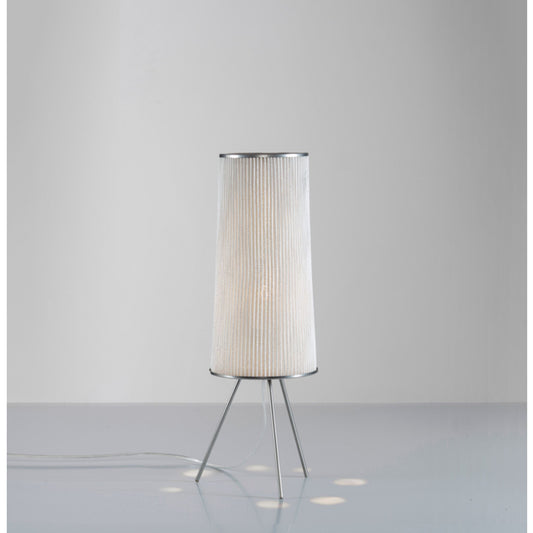 Ura Small Steel Table Lamp with Painted Stainless Steel Mesh Shade