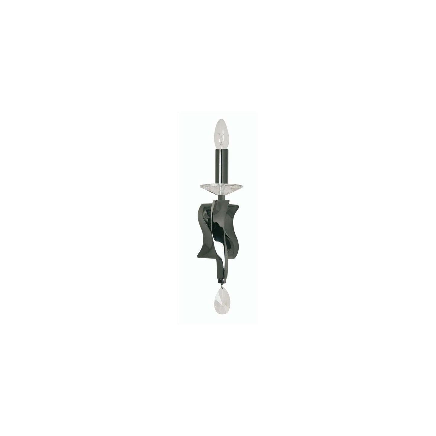 Aire Single Upward Wall Lamp with Asfour Lead Crystal