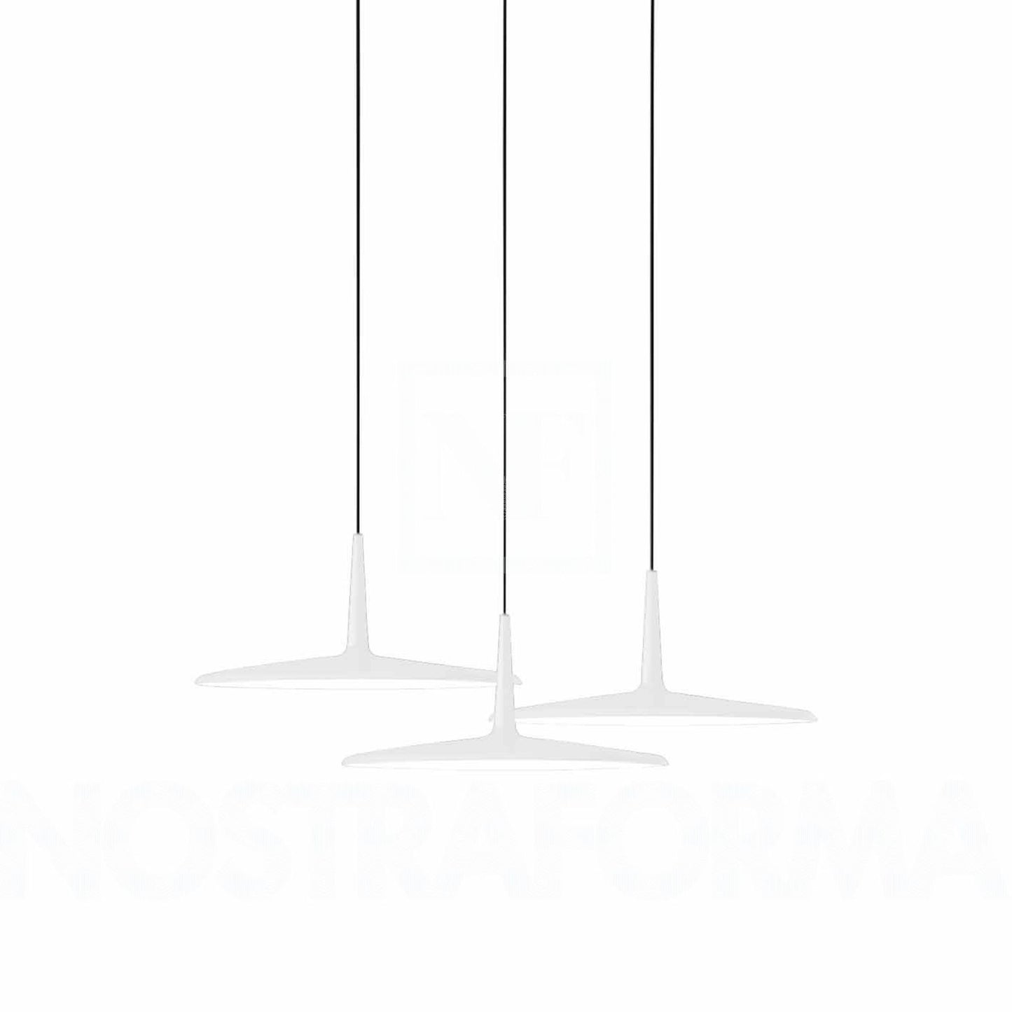 Skan Three-Light LED Pendant with Methacrylate Diffuser Shade