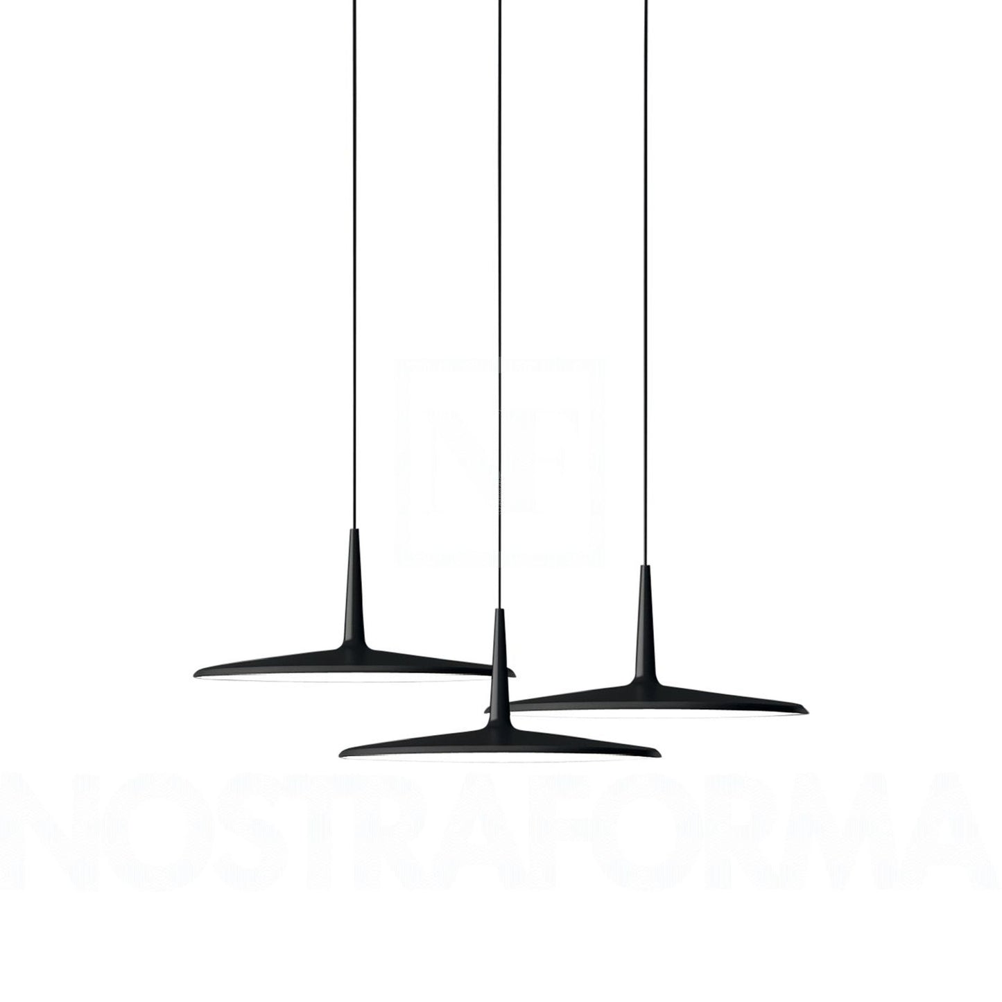 Skan Three-Light LED Pendant with Methacrylate Diffuser Shade