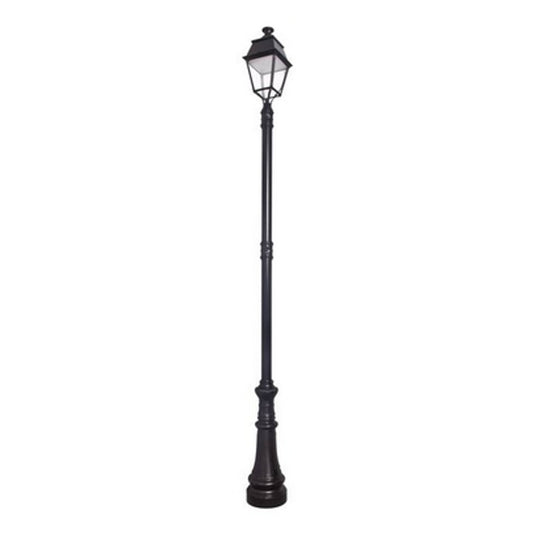 Avenue 4 Large Clear Glass E27 Street Lamp with Four-Sided Lantern