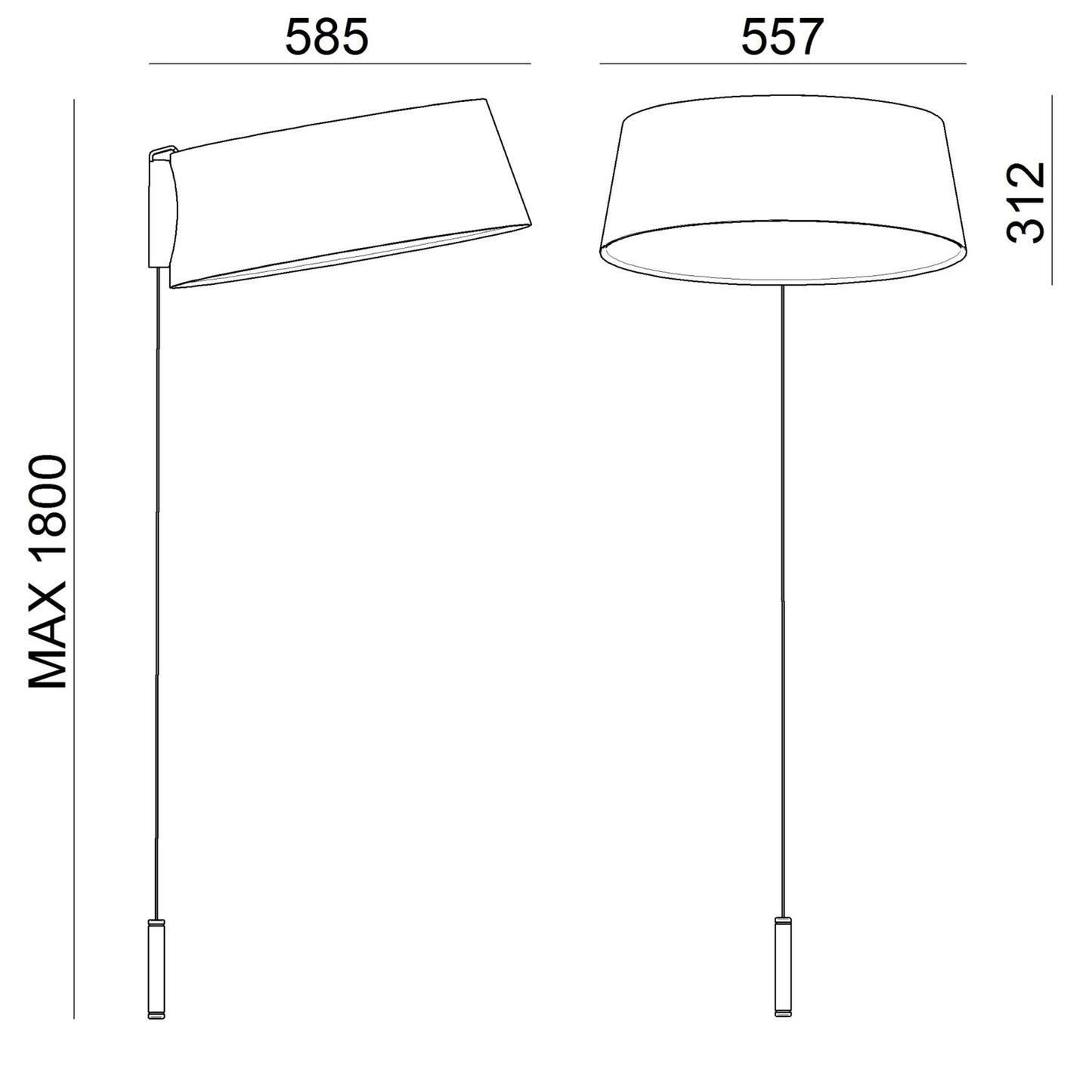 Oxygen W2 Wall Light