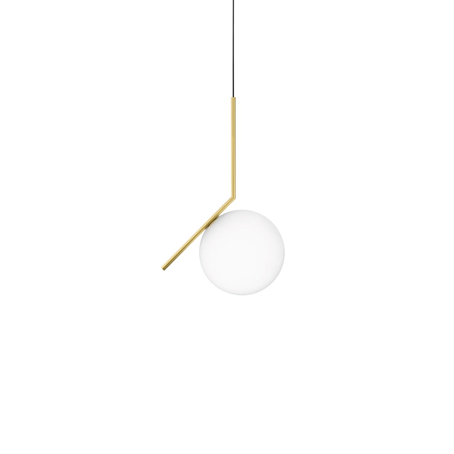 IC S2 Large Pendant Diffused Light with Blown Opal Glass