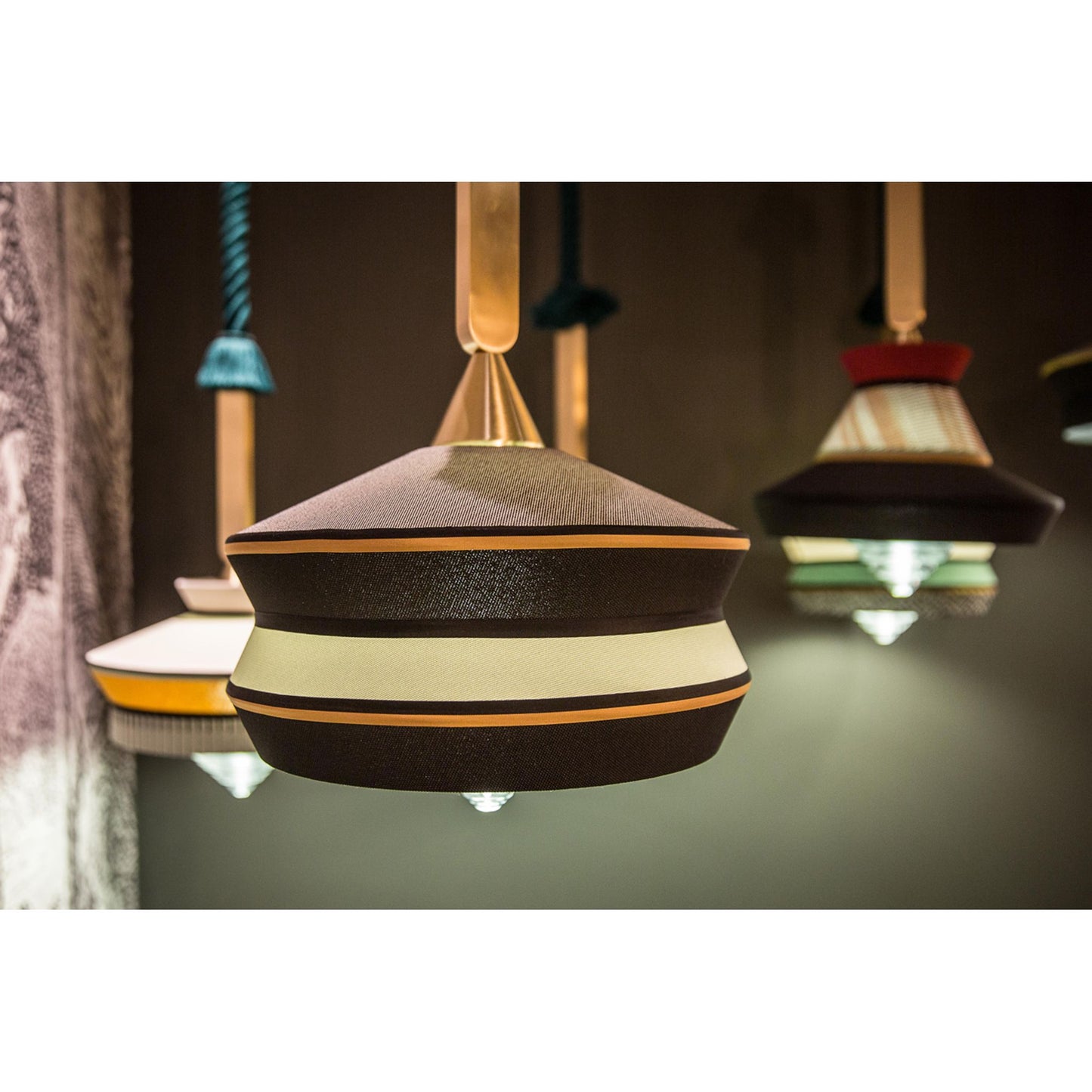 Calypso Antigua Outdoor Transparent Glass LED Pendant with Waterproof Fabrics & IP Rating