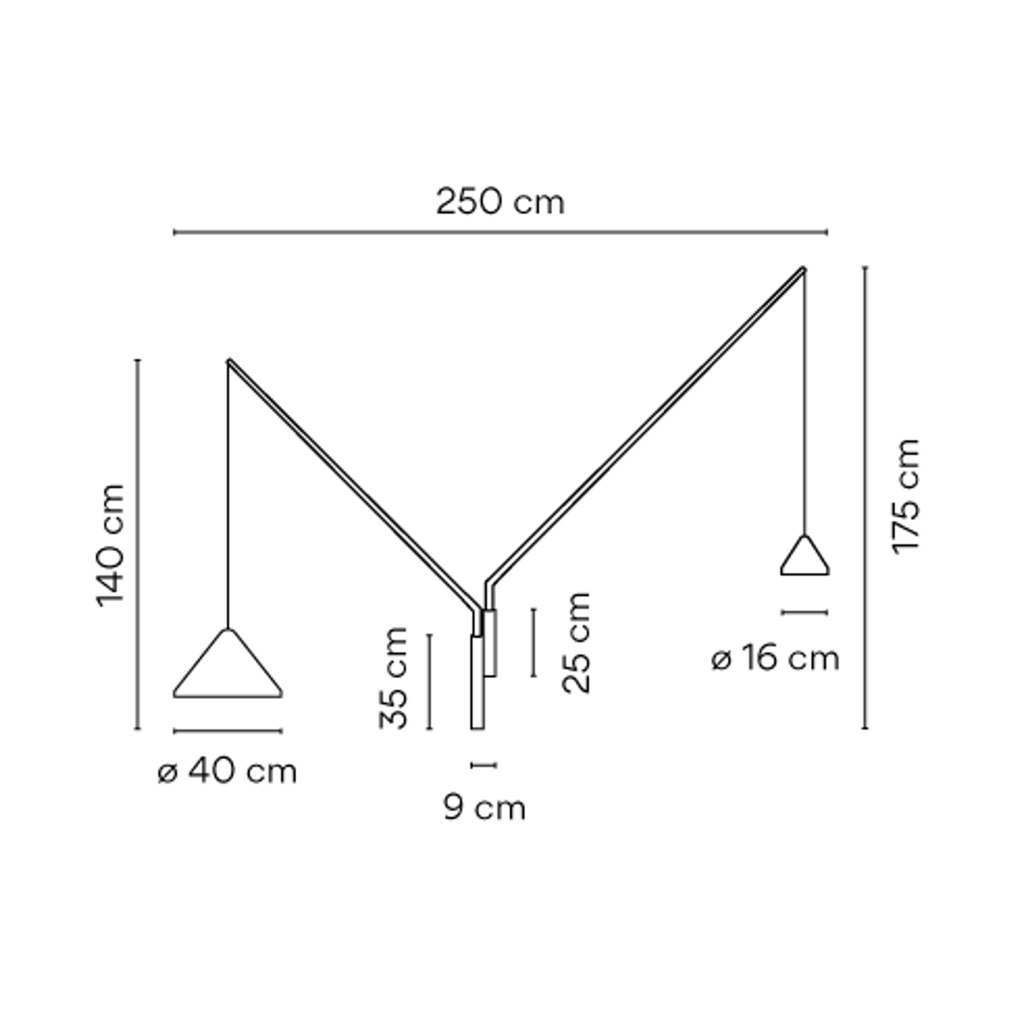 North Double Arm LED Wall Lamp