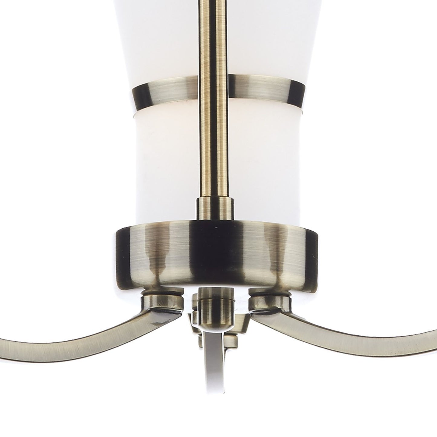 Dublin 3-Light Semi Flush Opal Glass&Polished Chrome Led