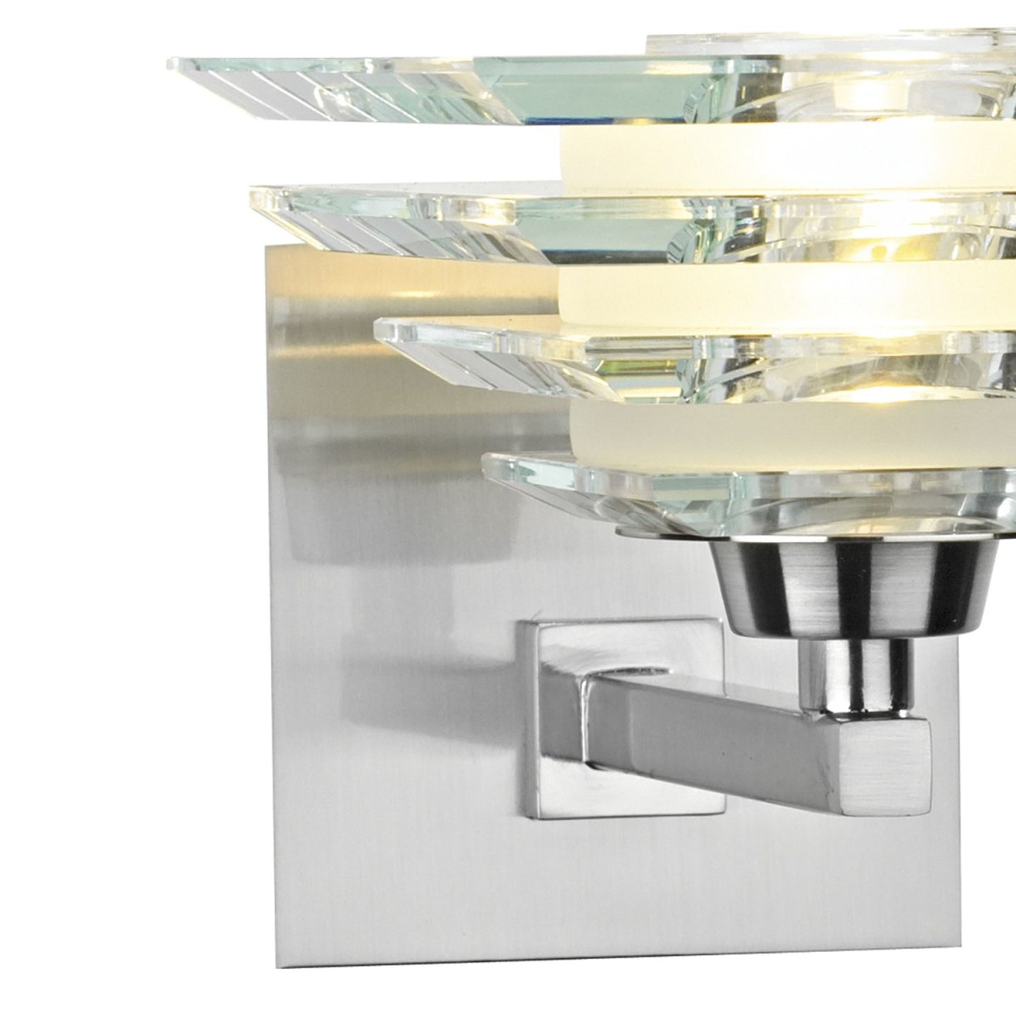 Stirling Single Layered Wall Bracket with Polished Chrome