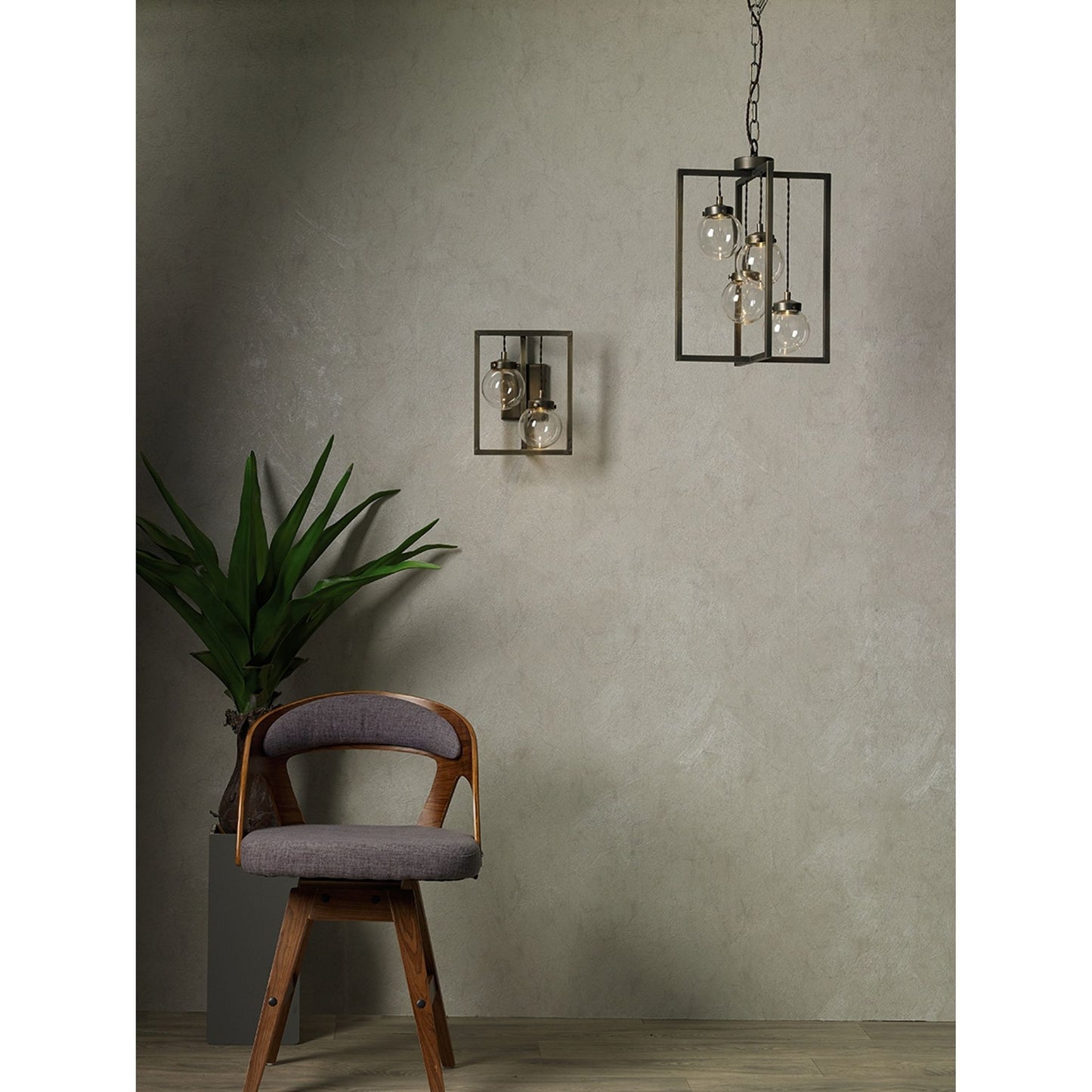 Chiswick Four-Light LED Pendant with Clear Glass