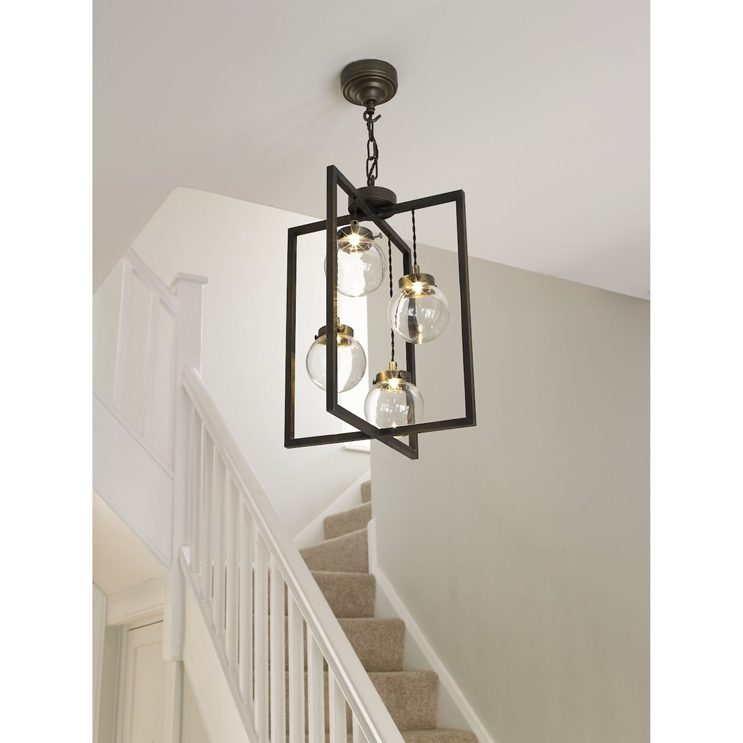 Chiswick Four-Light LED Pendant with Clear Glass