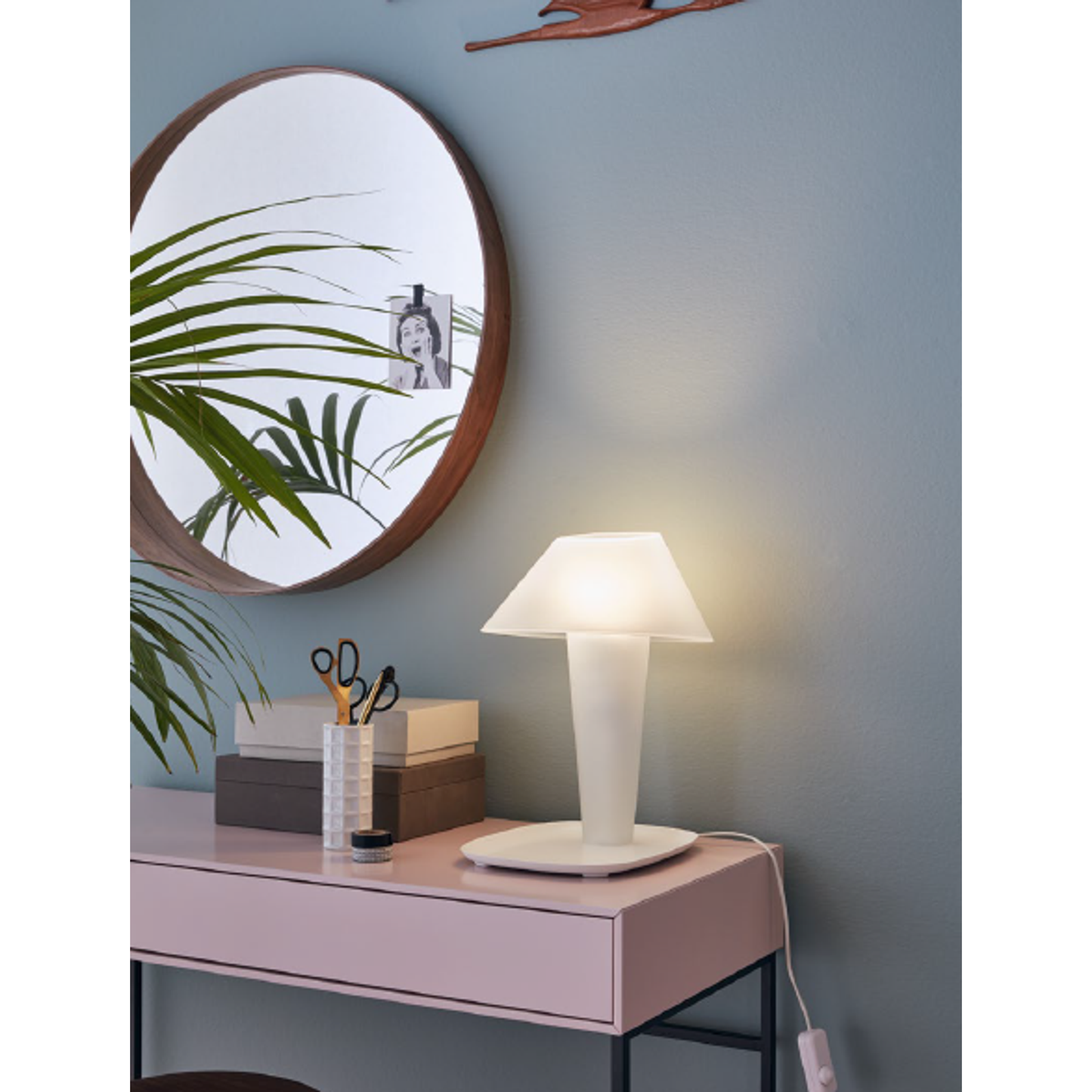 Rever 1.0 Chrome Tray LED Table Lamp